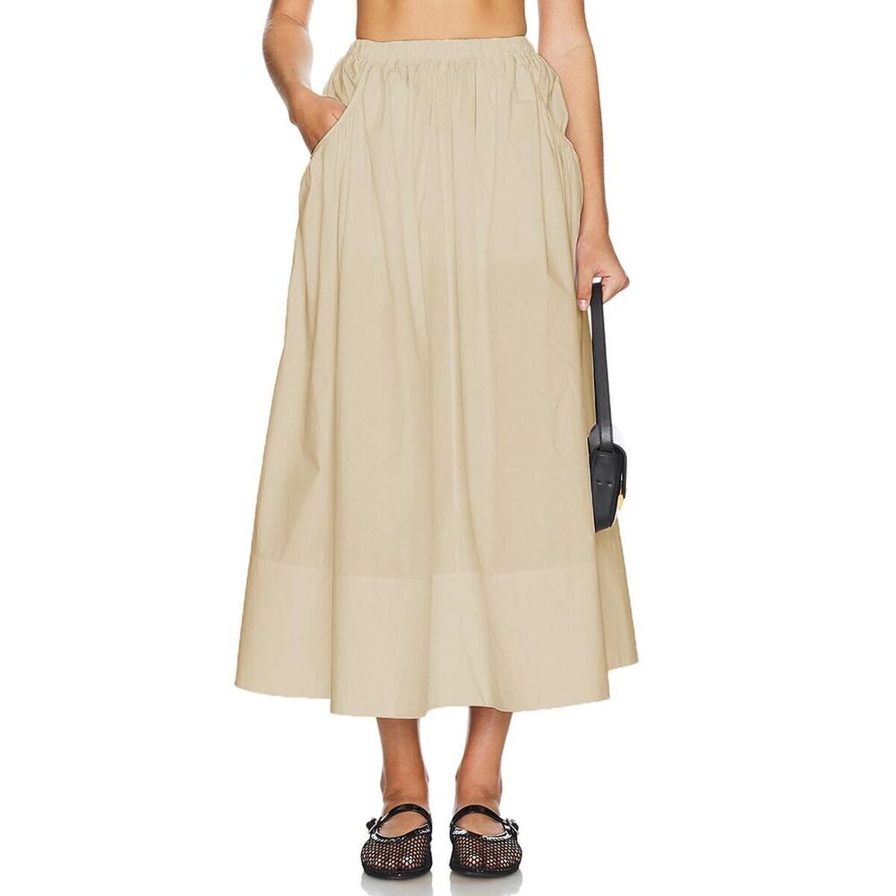 2007 Baggy Parachute Skirt Comfy Casual Cotton Y2k Cargo Maxi Long Skirt - Picture 2 of 5